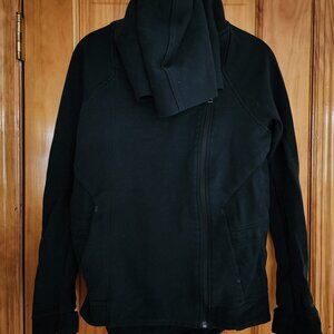 Nike Black Hoodie Size XS Asymmetrical Zip